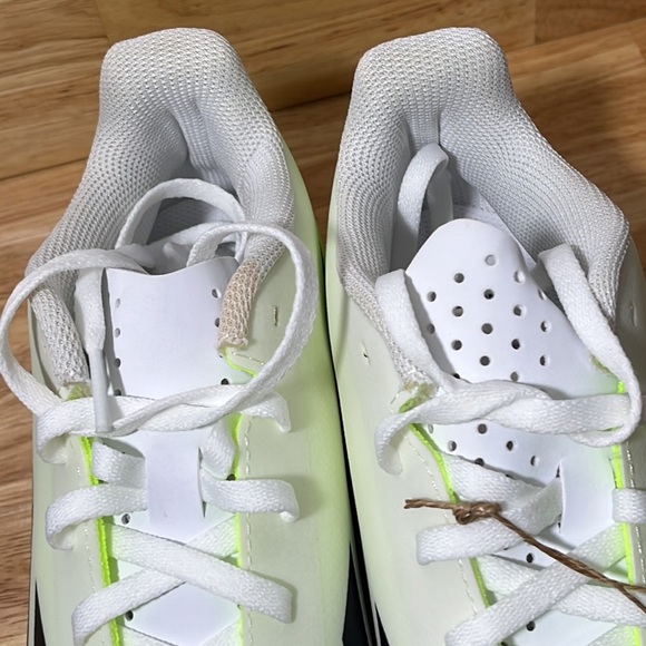 NEW Adidas 7 1/2 M/ 8 1/2 W Cleats X Crazyfast Neon White‎ - Picture 3 of 12